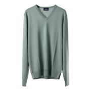 Hackett V-neck Knitwear Blue, Herr