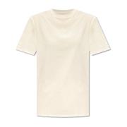 Jil Sander Tryckt T-shirt White, Dam
