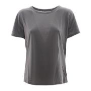 Majestic Filatures Randig T-shirt och Polo Set Gray, Dam