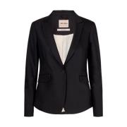 MOS MOSH Snygg Blazer för Kvinnor Black, Dam