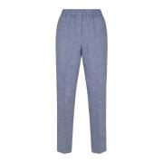 Peserico Slim-fit Trousers Blue, Dam