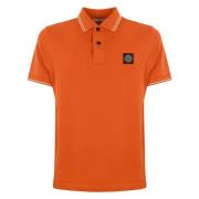 Stone Island Polo Shirts Orange, Herr