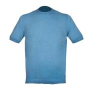 Alpha Studio Turkos Reverse Cold Ribbed T-shirt Blue, Herr