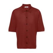 Lemaire Short Sleeve Shirts Red, Herr
