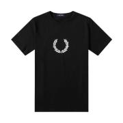 Fred Perry T-Shirts Black, Herr