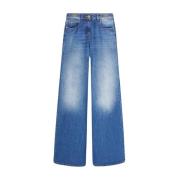 Versace Stone Wash Denim Jeans Blue, Dam