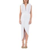 Actualee Midi Dresses White, Dam
