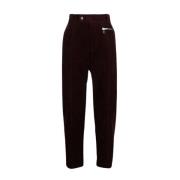 Balmain Slim-fit Trousers Red, Dam