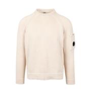 C.p. Company Round-neck Knitwear Beige, Herr