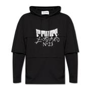 Études Pave N23 huva tre-lagers T-shirt Black, Herr