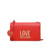 Love Moschino Bonded PU Väska Red, Dam