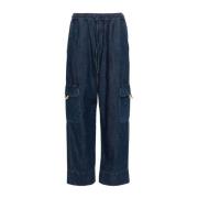 Valentino Garavani Wide Jeans Blue, Dam