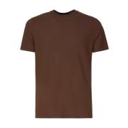 Zanone T-Shirts Brown, Herr