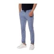 Mason's Slim-fit Trousers Blue, Herr