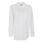Maison Margiela Optisk vit lång skjorta White, Dam