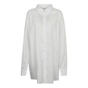 Maison Margiela Vit Oversize Långärmad Skjorta White, Herr