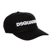 Dsquared2 Justerbar Enfärgad Logo Hat Black, Herr