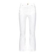 Pinko Boot-cut Jeans White, Dam