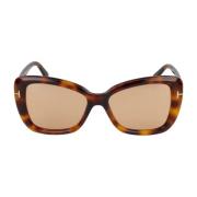 Tom Ford Stiliga solglasögon Ft1008 Brown, Dam