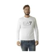 Emporio Armani EA7 Snygga Sweatshirts för Män och Kvinnor White, Herr