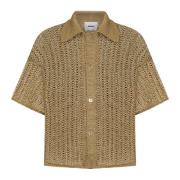 Bonsai Short Sleeve Shirts Beige, Herr