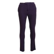 Bencivenga Slim-fit Trousers Purple, Herr