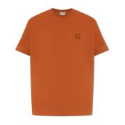 Maison Kitsuné T-shirt med logotyp Brown, Herr