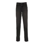 Anine Bing Slim-fit Jeans Black, Dam