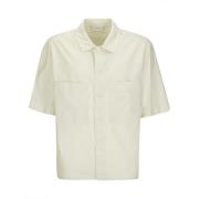 Lemaire Short Sleeve Shirts White, Herr