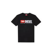 Diesel T-Shirt, Klassisk Stil Black, Herr