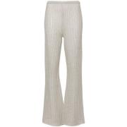 Forte Forte Wide Trousers Gray, Dam