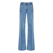 Twinset Flared Jeans Blue, Dam