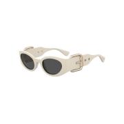 Moschino Ivory Frame Grey Lens Solglasögon Beige, Unisex