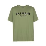 Balmain T-Shirts Green, Herr