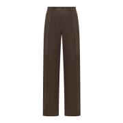 Dolce & Gabbana Straight Trousers Brown, Herr