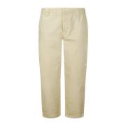 Golden Goose Cropped Trousers Beige, Herr