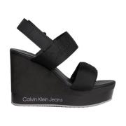Calvin Klein Jeans Sandals Black, Dam