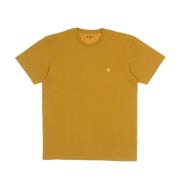 Carhartt Wip Herr Chase T-Shirt Helios/Guld Yellow, Herr
