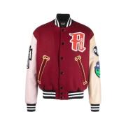 Aries Street Style Varsity Jacket Red, Herr