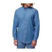 Harmont & Blaine Casual Shirts Blue, Herr