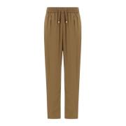 Herno Lätt Nylon Stretch Byxor Brown, Dam