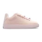 Burberry Rutig Stickad Box sneakers Pink, Dam