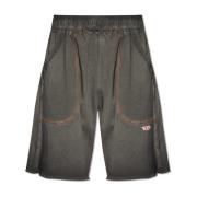 Diesel P-Bask shorts med logotyp Gray, Herr