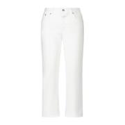 Closed Cropped Trousers White, Dam