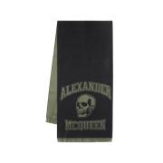 Alexander McQueen Winter Scarves Black, Herr
