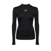 Versace Jeans Couture Turtlenecks Black, Dam