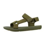 Camper Stiliga platta sandaler för kvinnor Green, Dam
