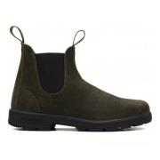 Blundstone Mörk Oliv Mocka Chelsea Boots Green, Herr