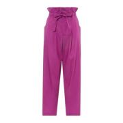 Vanessa Bruno Cropped Trousers Purple, Dam