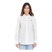 Lacoste Shirts White, Dam